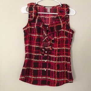 Banana Republic ruffle shell